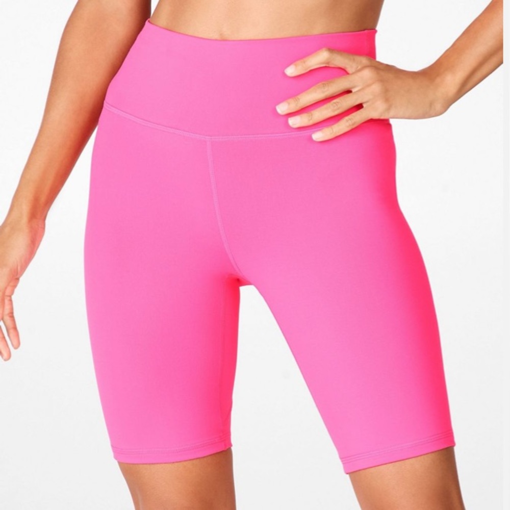 Fabletics pink PowerHold High Waist Shorts Size Small